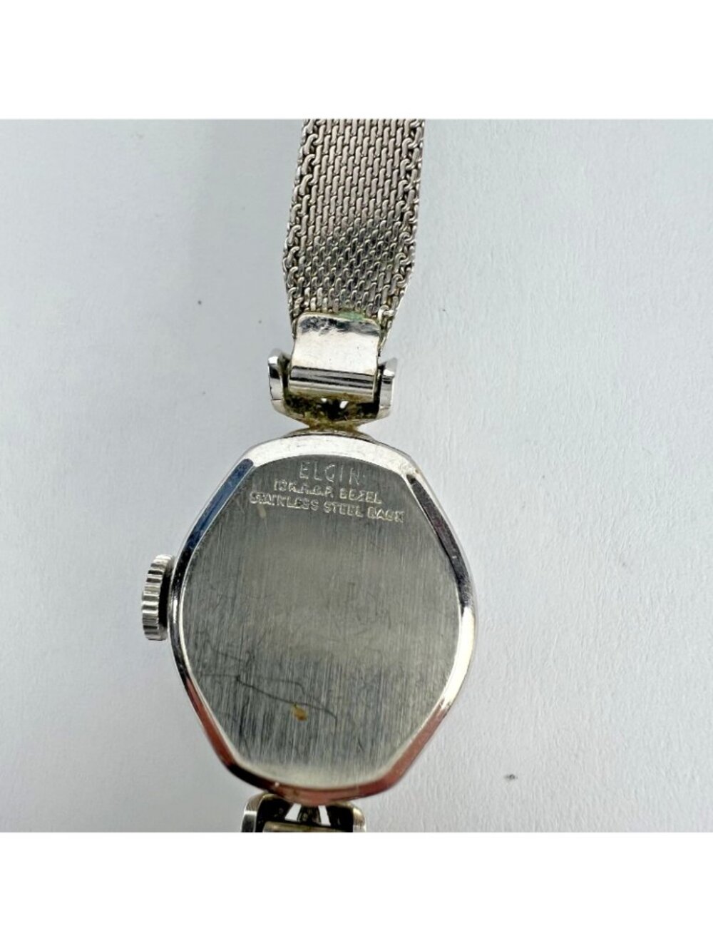 Vintage Elgin Ladies Watch โ 10K RGP Case, 1/20 10K GF Band โ For Parts - Picture 4 of 4